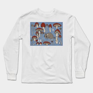 Retro Grey Mouse Long Sleeve T-Shirt